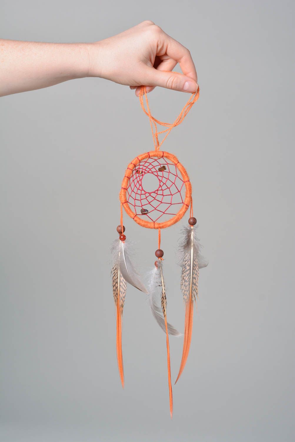 Handmade decoration for wall decor ideas unusual dreamcatcher designer amulet photo 5