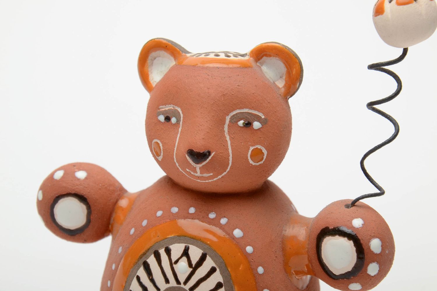 Керамическая статуэтка медвежонок для декора дома фото 4