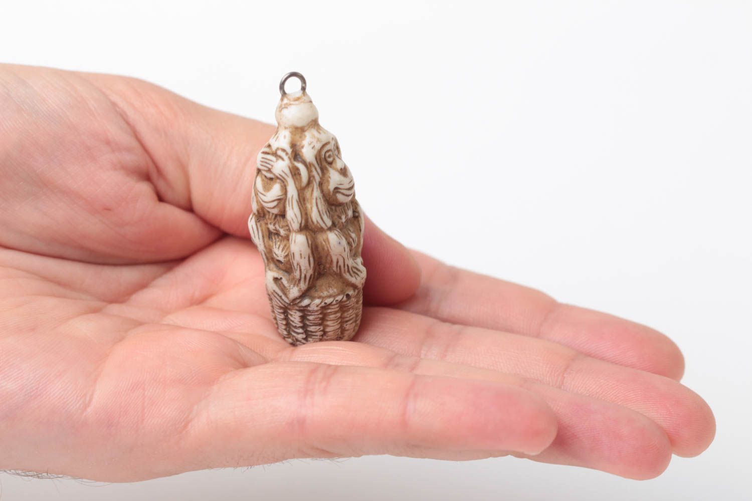 Figurine décorative fait main Petite statue Déco maison Singes de la sagesse photo 5