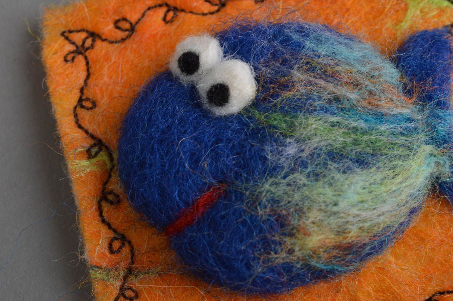Imán para nevera hecho a mano de lana regalo para niño decoración de cocina foto 4