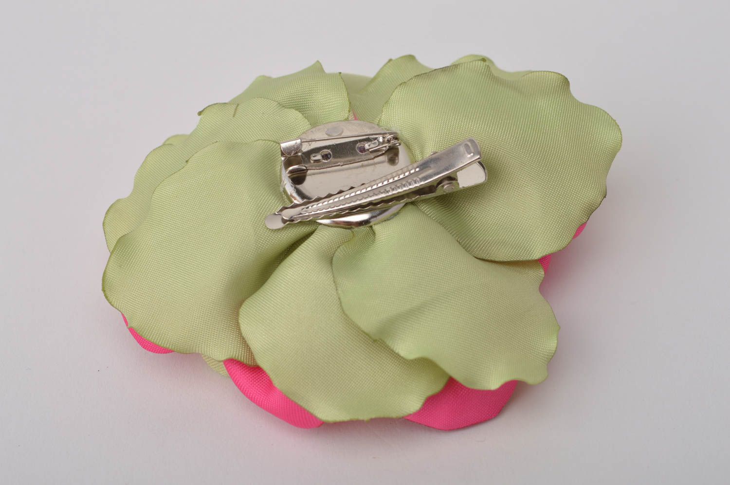 Unusual handmade brooch jewelry hair clip flower barrette accessories for girls photo 5