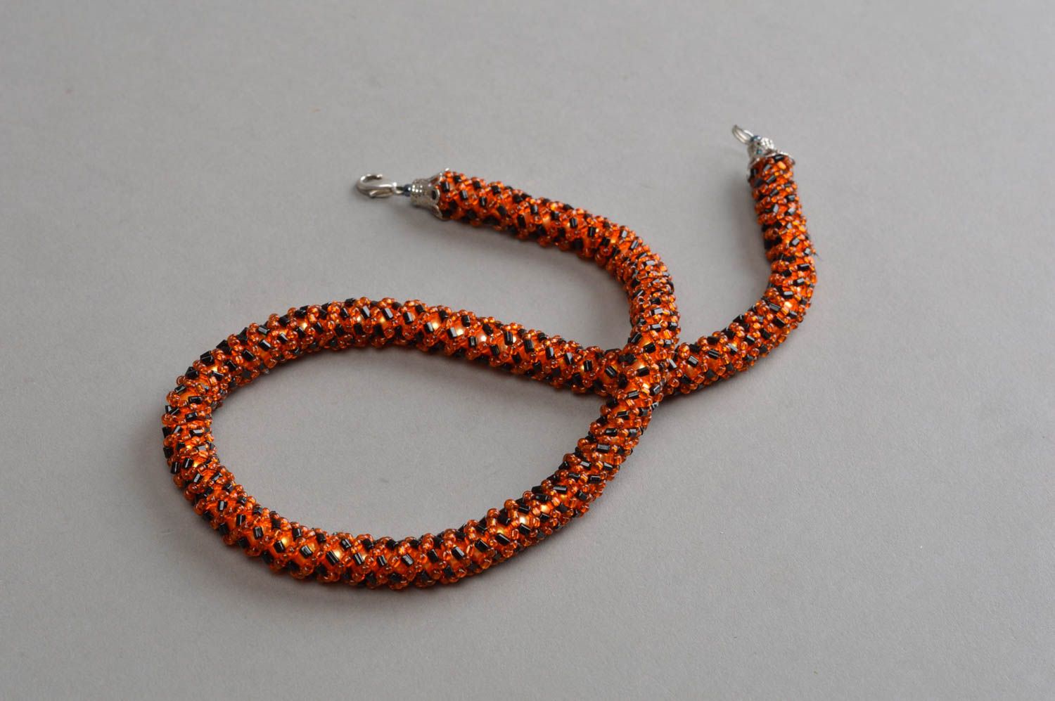 Stylish handmade beaded cord necklace designer necklace for women gift ideas photo 3