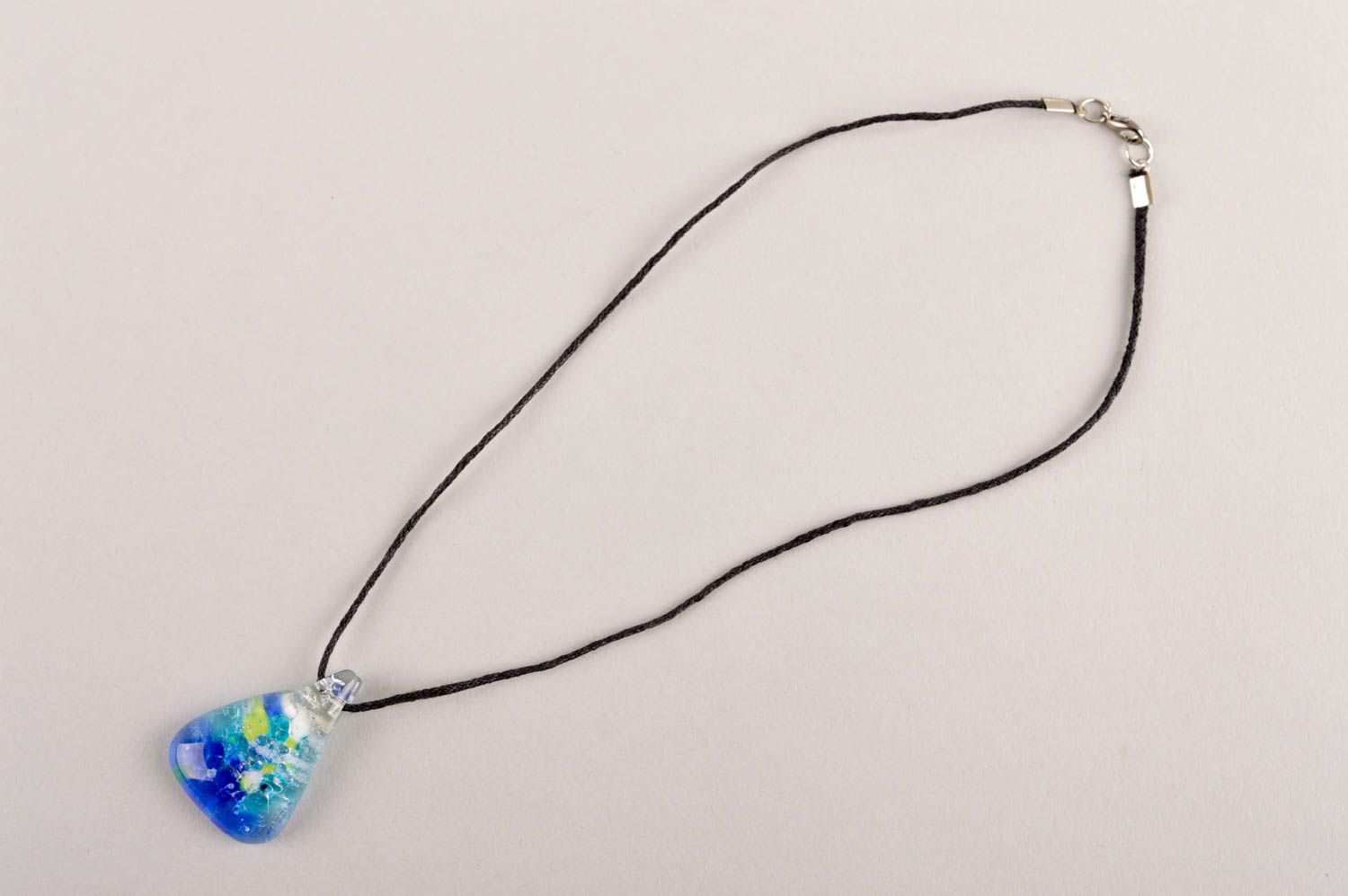 Handmade pendant designer pendant unusual glass accessory gift for women photo 4