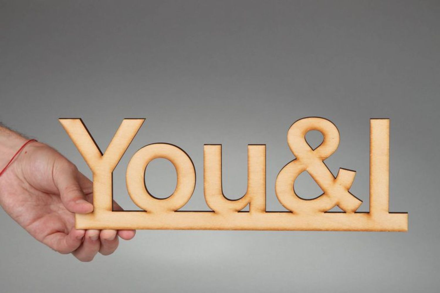 Chipboard lettering You & I photo 3