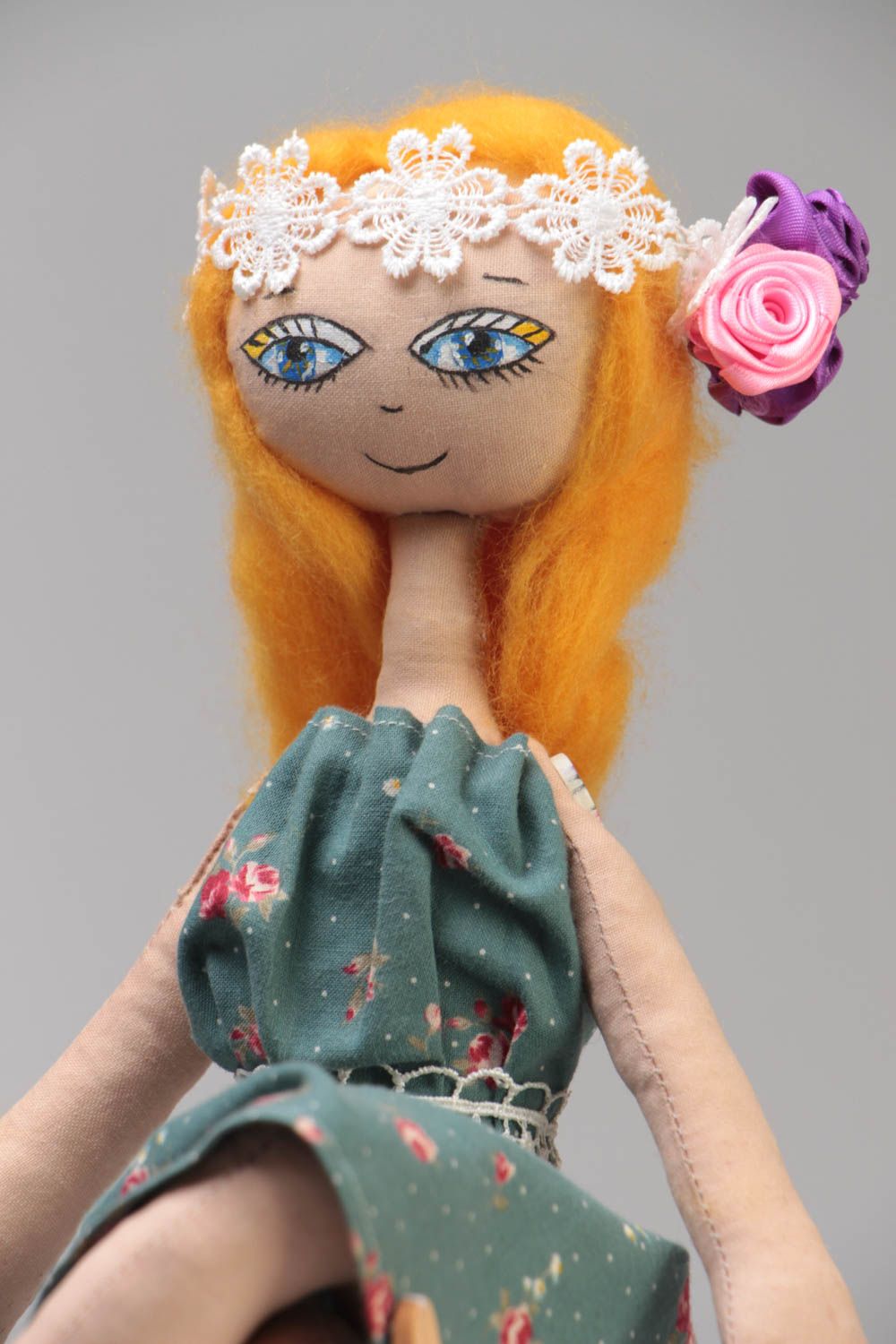 Авторская кукла из ткани ручной работы ароматизированная для интерьера дома фото 3