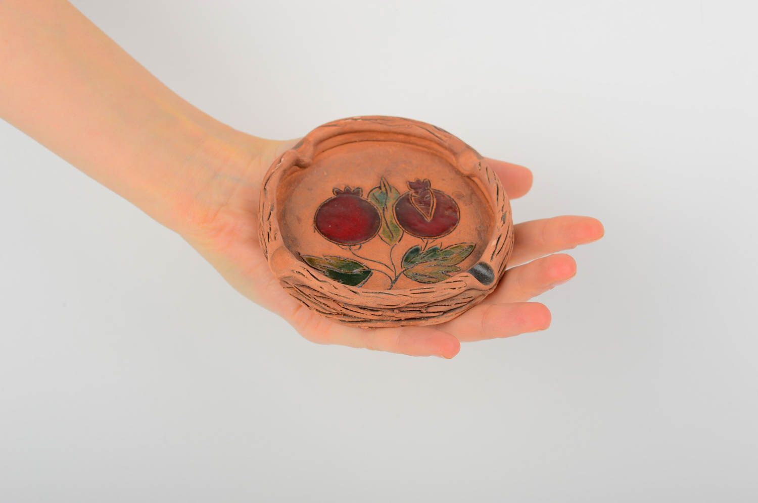 Stylish handmade ceramic ashtray pottery works interior decorating gift ideas photo 2
