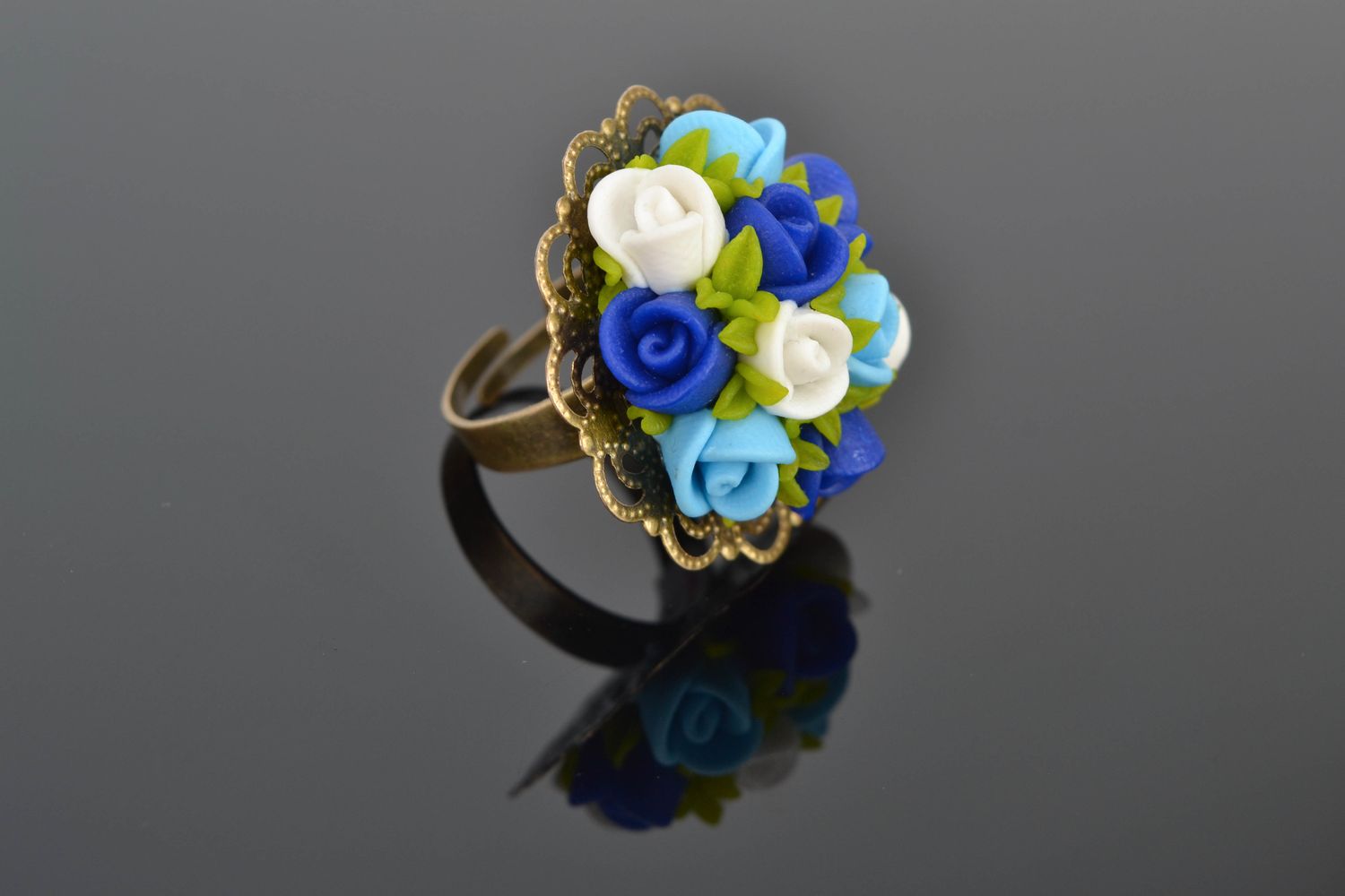 Handmade Ring aus Polymer Ton  foto 1