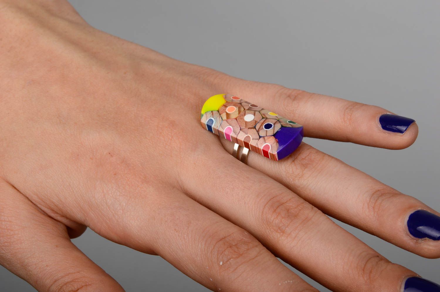 Handmade Schmuck Modeschmuck Ring Accessoire für Frauen ausgefallenes Geschenk foto 2