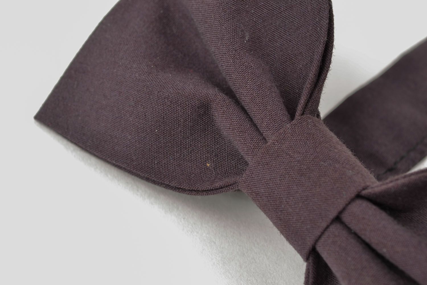 Классический черный галстук-бабочка фото 4
