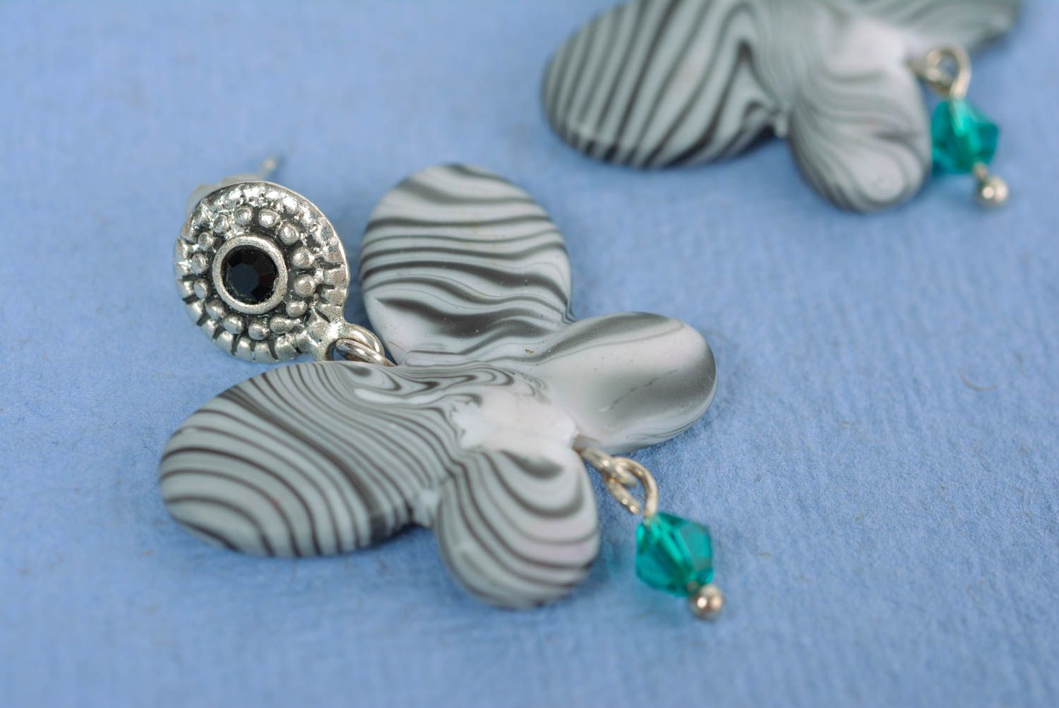 Damen Ohrringe handmade Ohrringe Stecker Juwelier Modeschmuck Geschenk für Frau foto 1