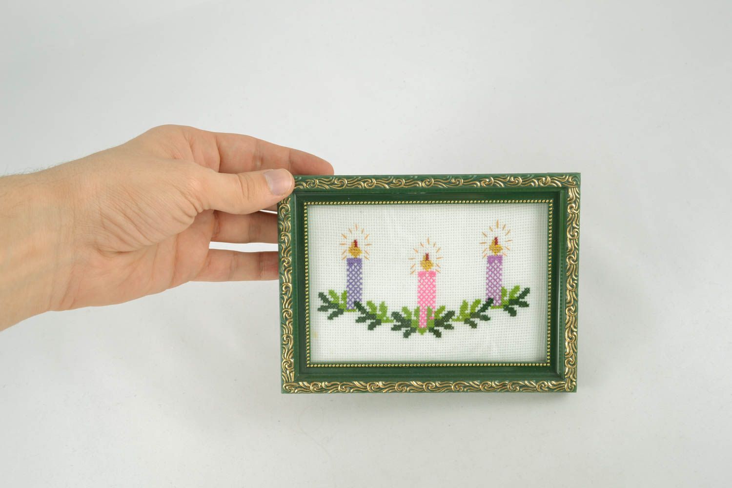 Embroidered picture Christmas photo 4