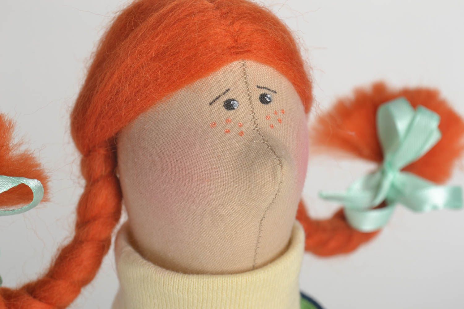 Handmade Designer Puppe Stoff Spielzeug Geschenk für Kinder mit Untersetzer foto 4