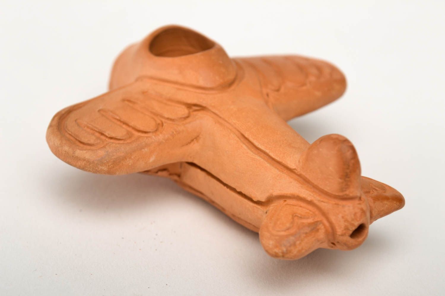 Keramik Handarbeit Rauch Pfeife Geschenk aus Ton kleine Tabakpfeife Flugzeug foto 5