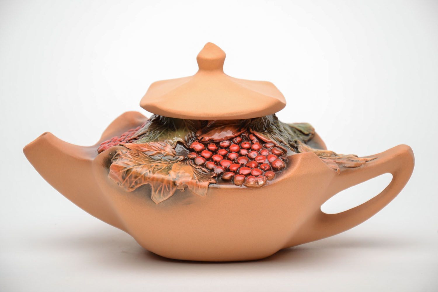 Homemade clay teapot Ethnic photo 2