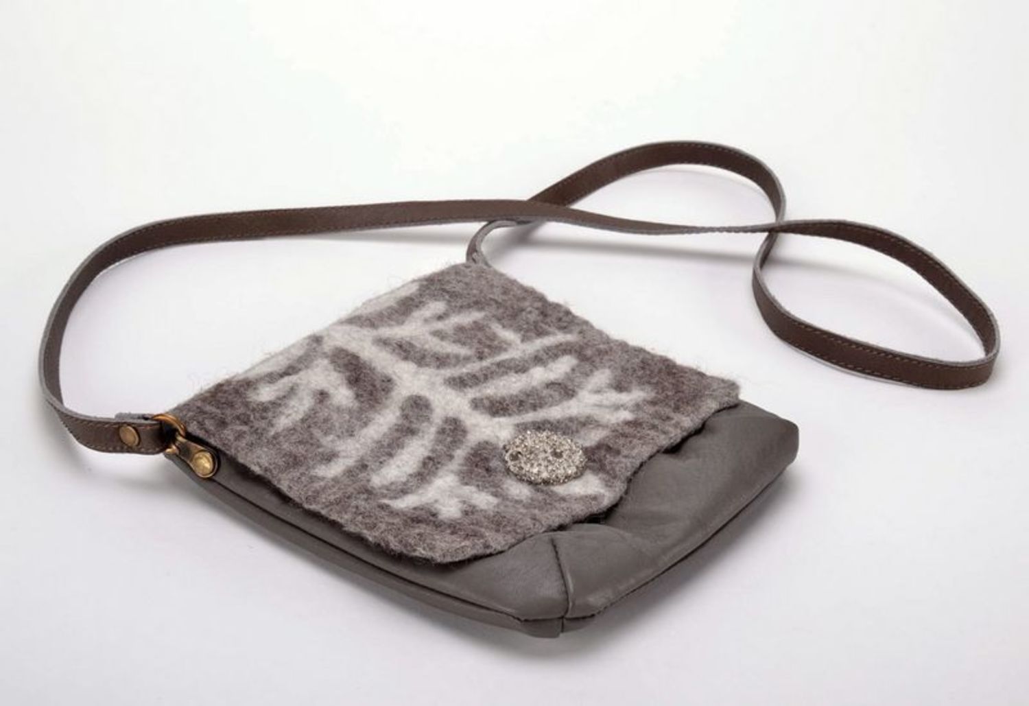 Women's ethnic bag with long handle photo 1
