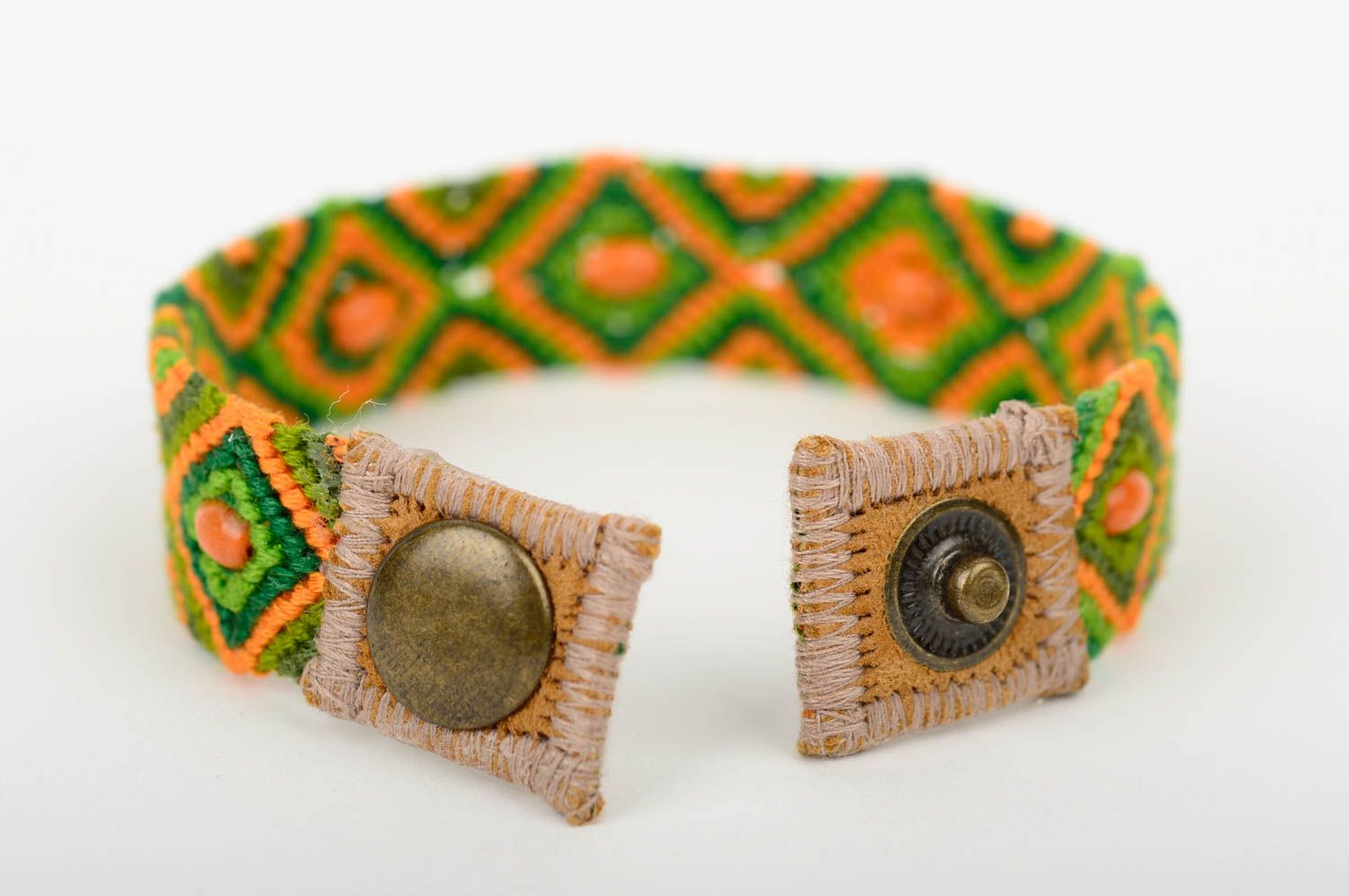 Handmade Armband Makramee Modeschmuck Armband modisches grelles Armband Damen  foto 3
