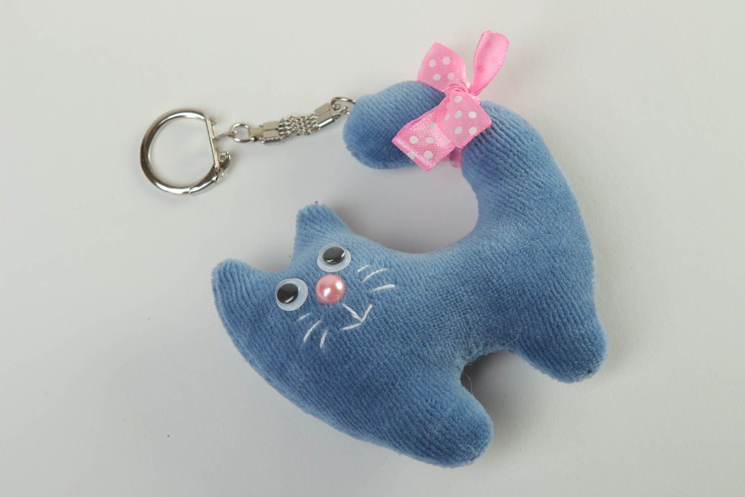 Cute handmade soft toy fabric keychain best keychain for kids small gifts photo 2