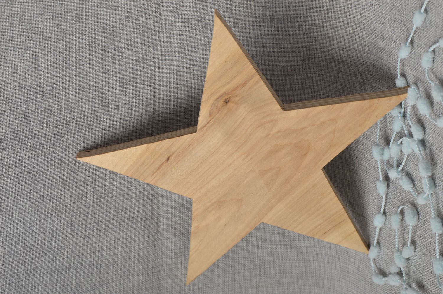Blank for creativity wooden star for decoupage home decor decorative use only photo 1