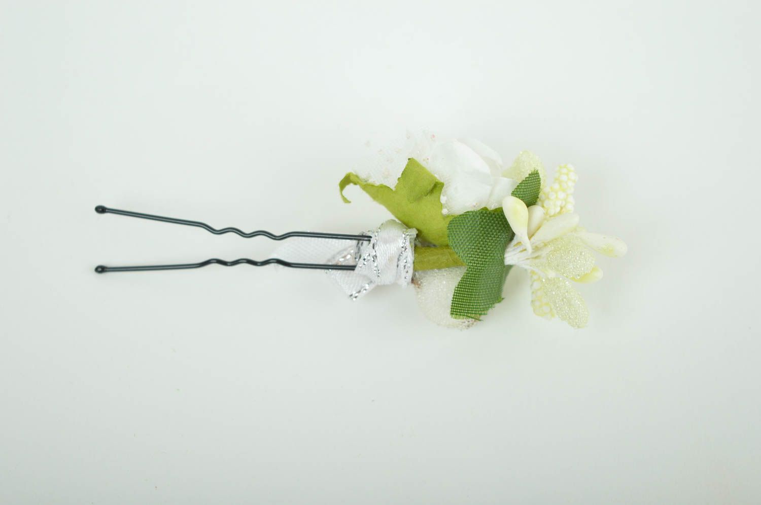 Handmade hair pin flower hair accessories for girls fashion accessories for her photo 3