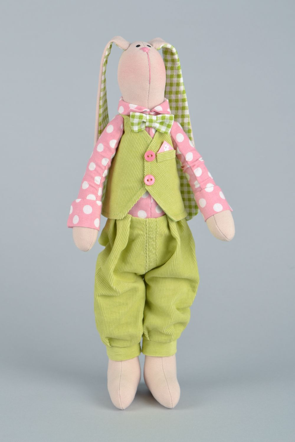 Textil Kuscheltier Hase handmade  foto 3