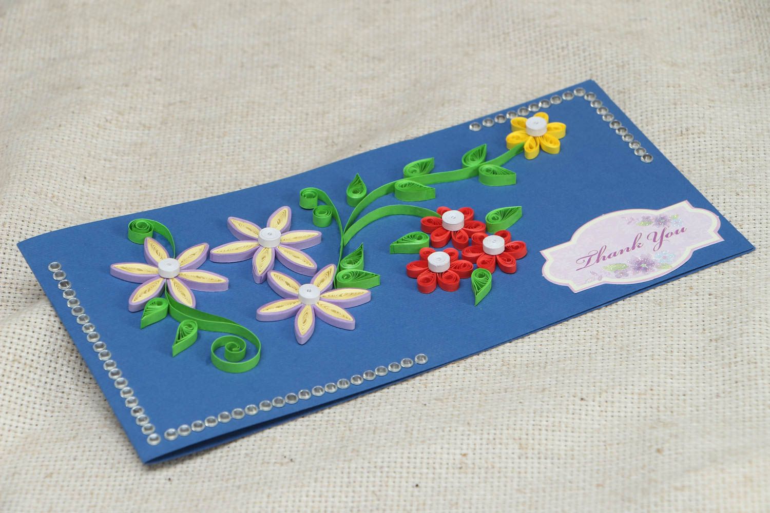 Handmade quilling greeting card photo 3