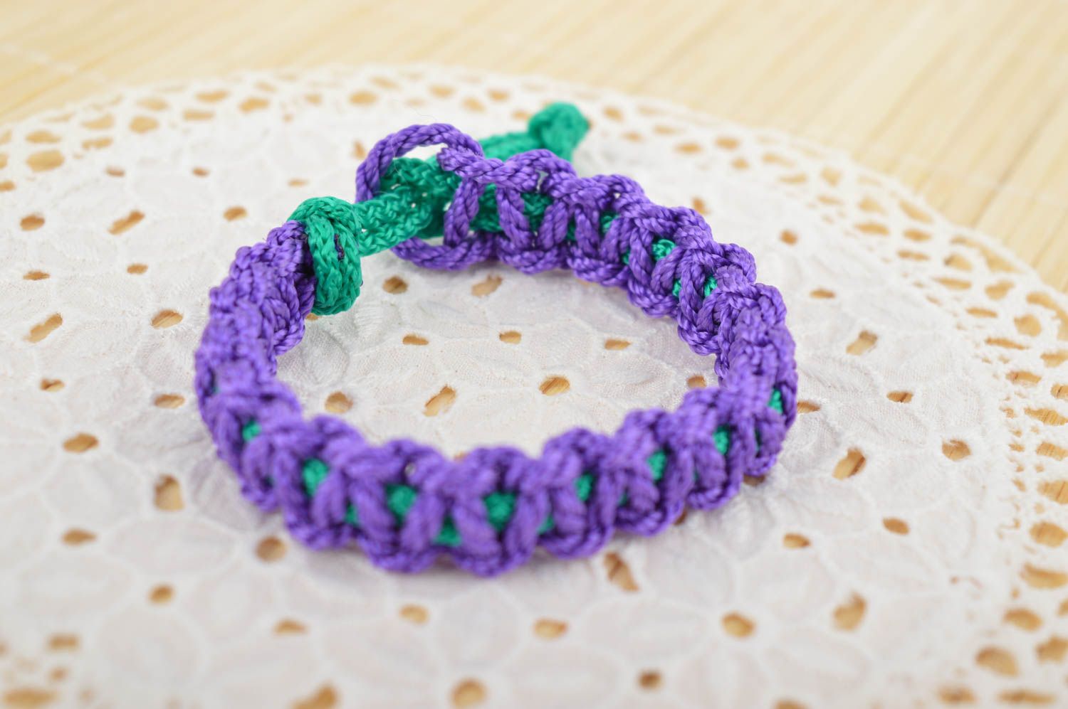Stylish handmade textile bracelet cool bracelets woven bracelet gifts for her photo 1