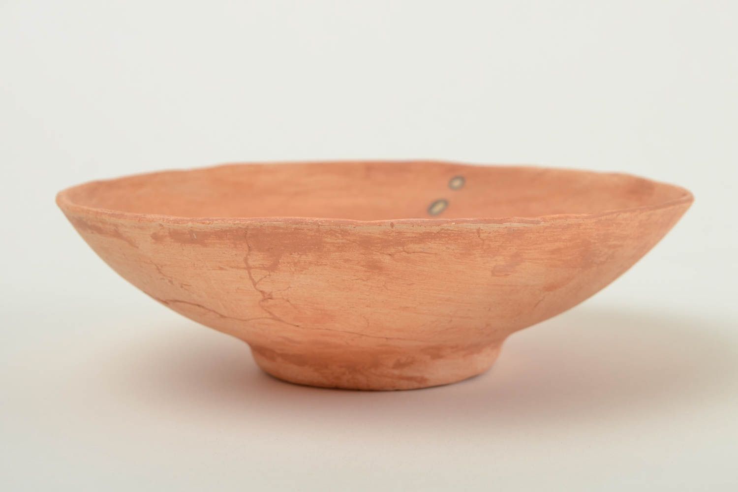 Handmade clay plate ceramic bowl eco friendly kitchen plate ceramic bowl photo 5