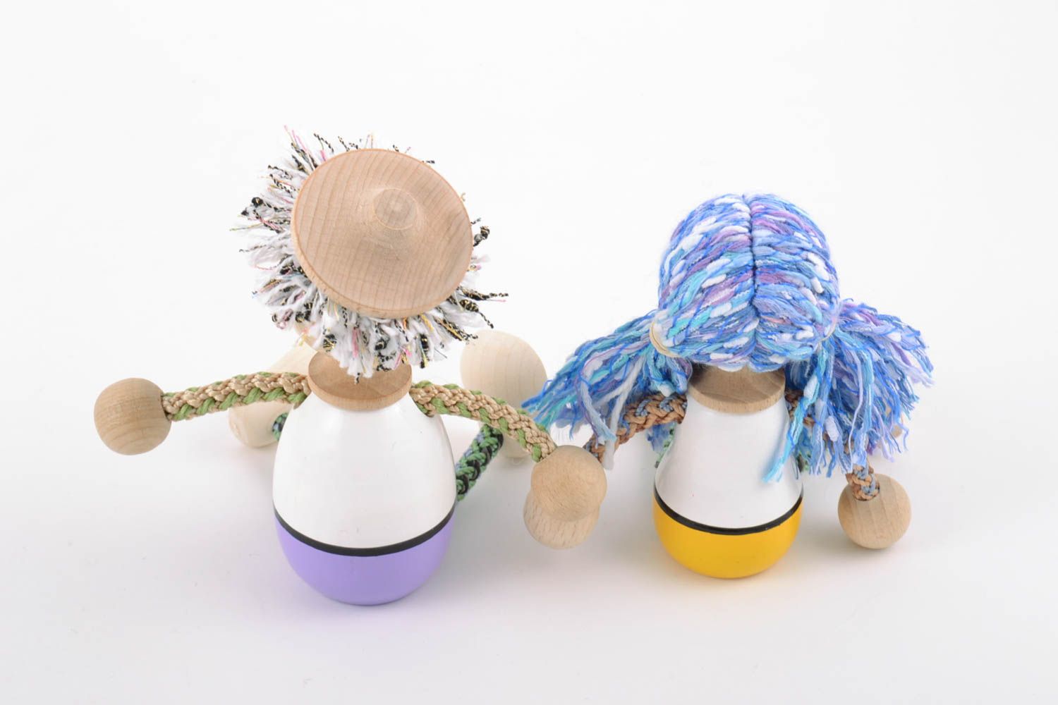 Schönes Puppen Holz Spielzeuge Set für Kinder künstlerisch handgeschaffen toll  foto 5