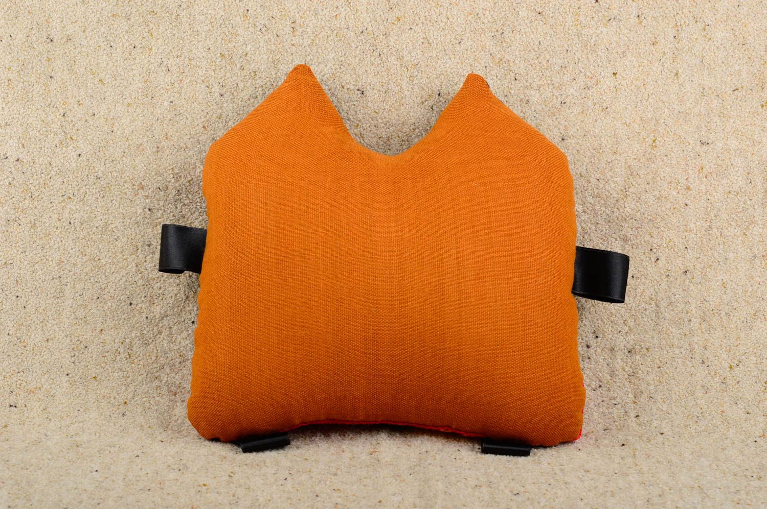Игрушка-подушка хэнд мэйд интерьерная игрушка котик диванная подушка яркая фото 4