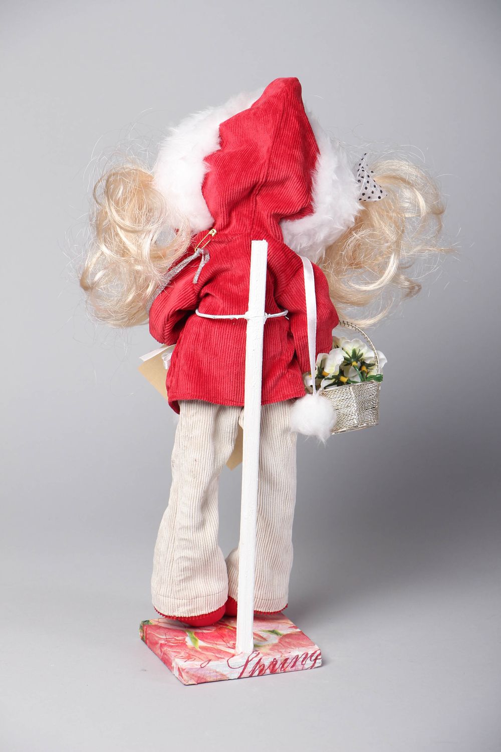 Авторская кукла на подставке Девочка-тинейджер фото 3