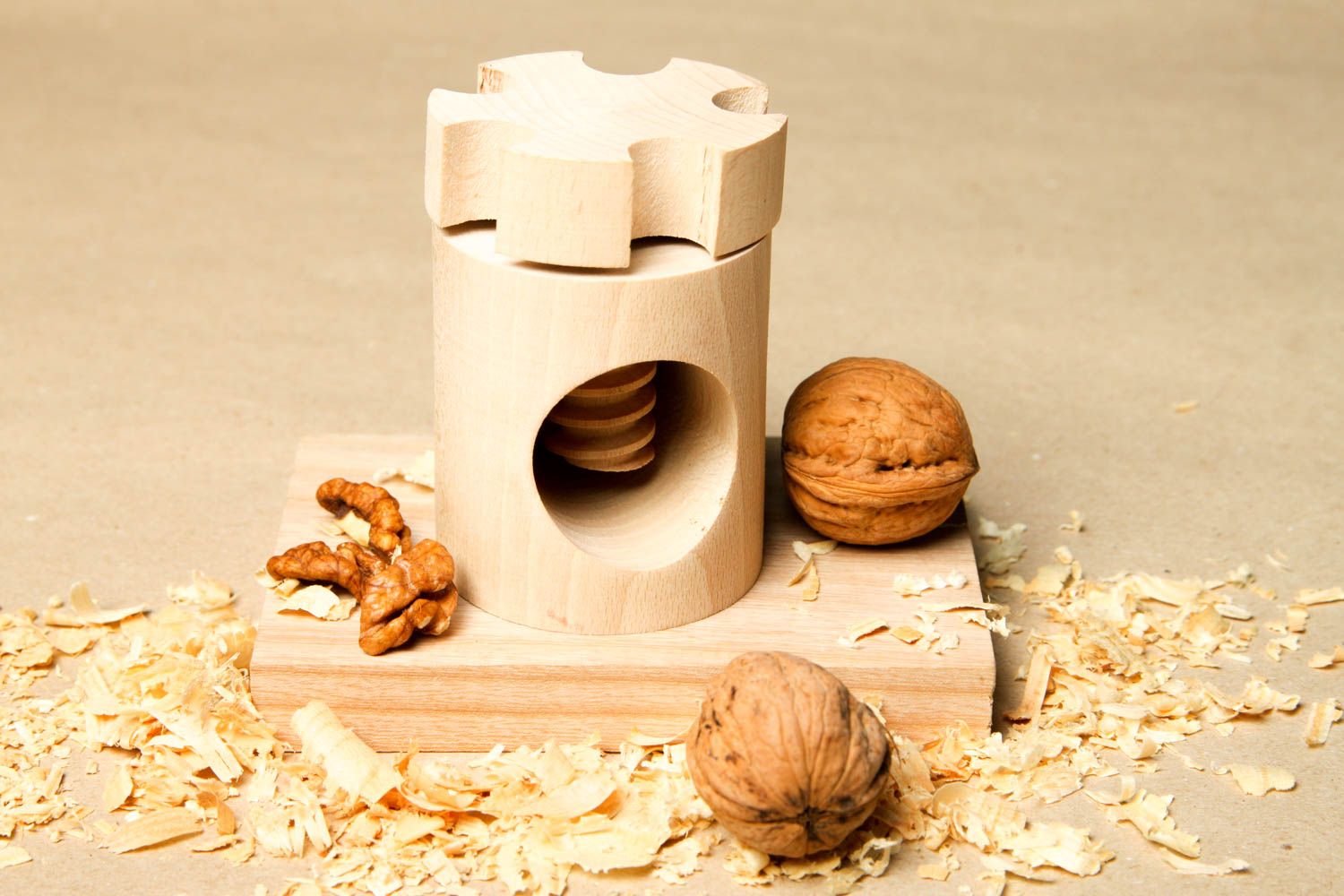 Handmade wooden nutcracker wooden kitchen utensils kitchen tools wooden gifts photo 1