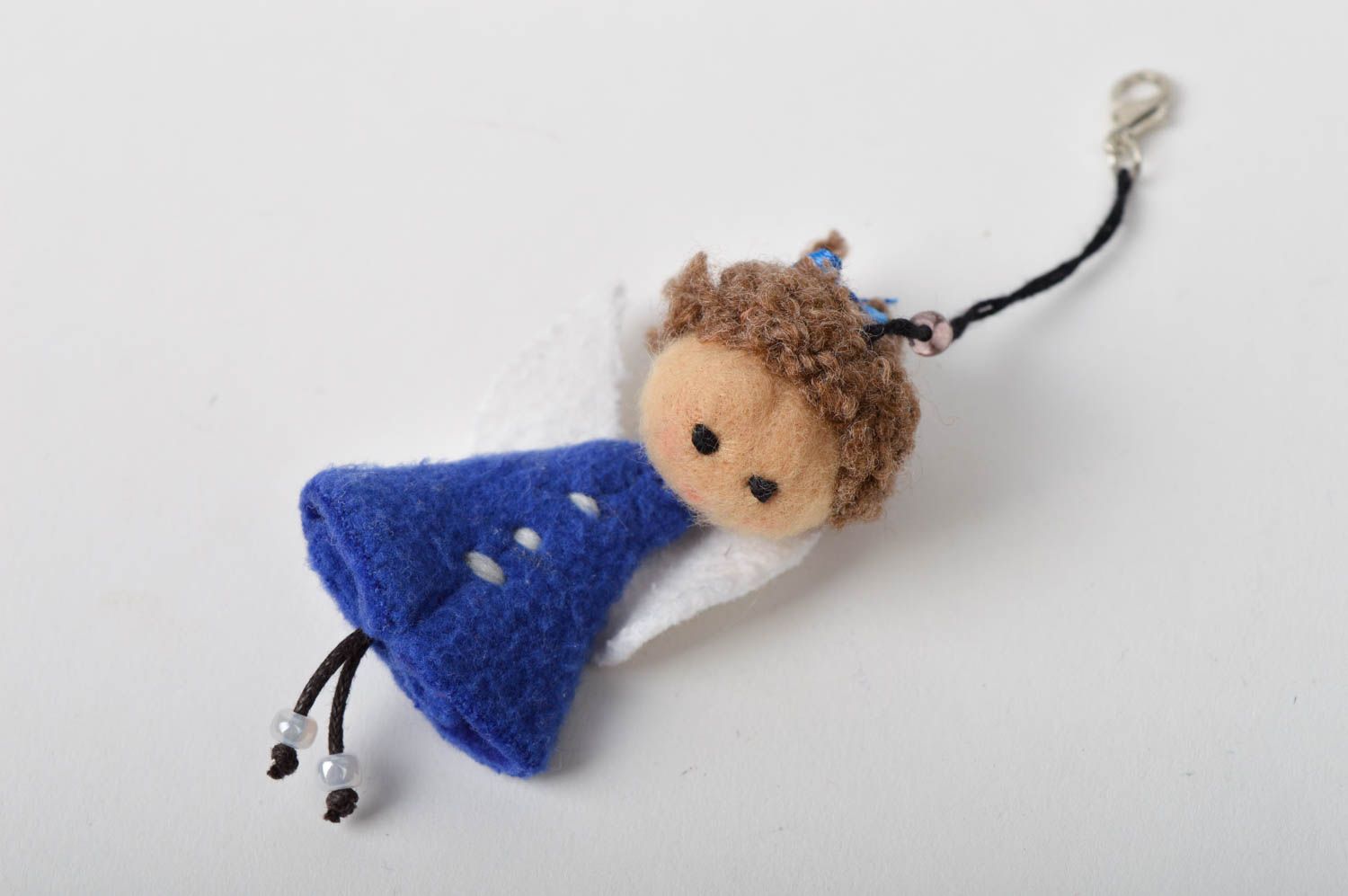 Handmade keychain textile keychain unusual toy textile toy gift ideas photo 1