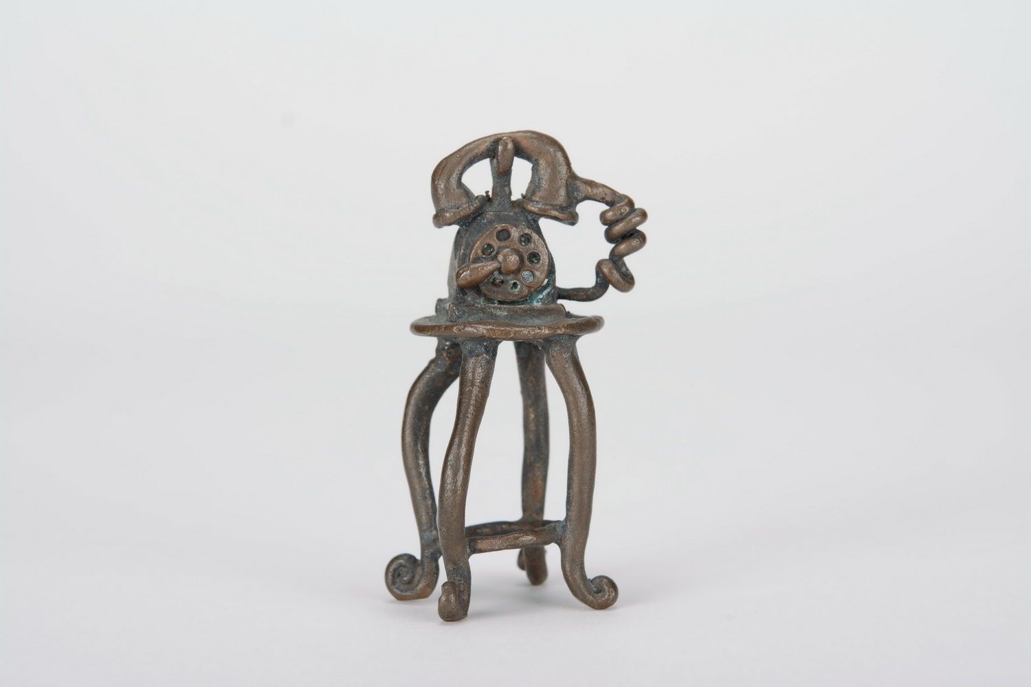 Estatueta de bronze Telephone foto 1