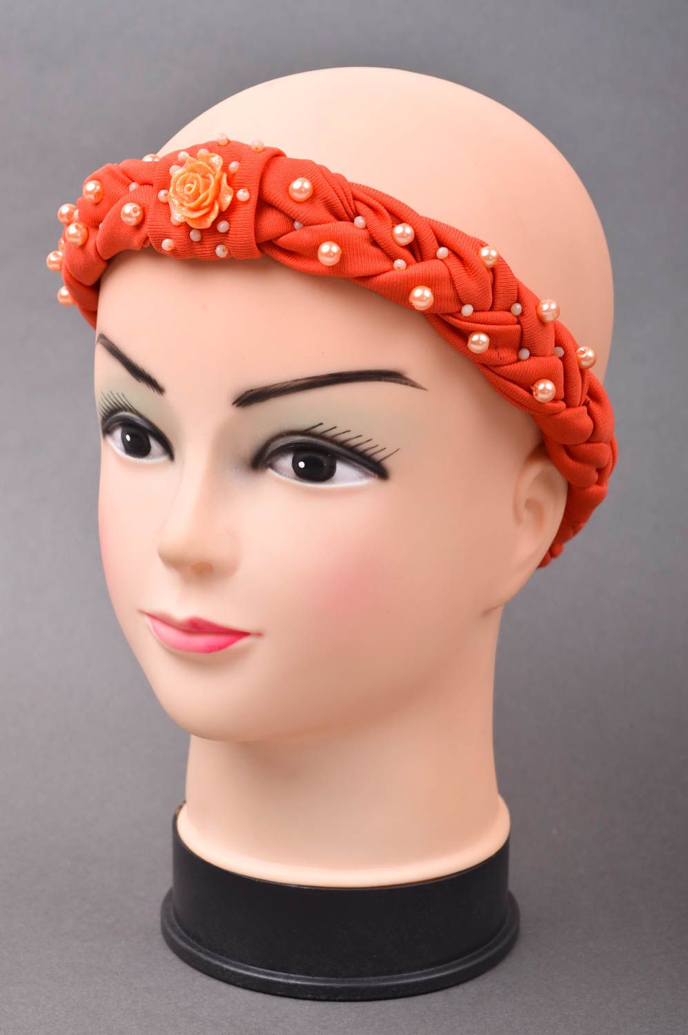 Аксессуар для волос ручной работы женский аксессуар красивая повязка на голову фото 1