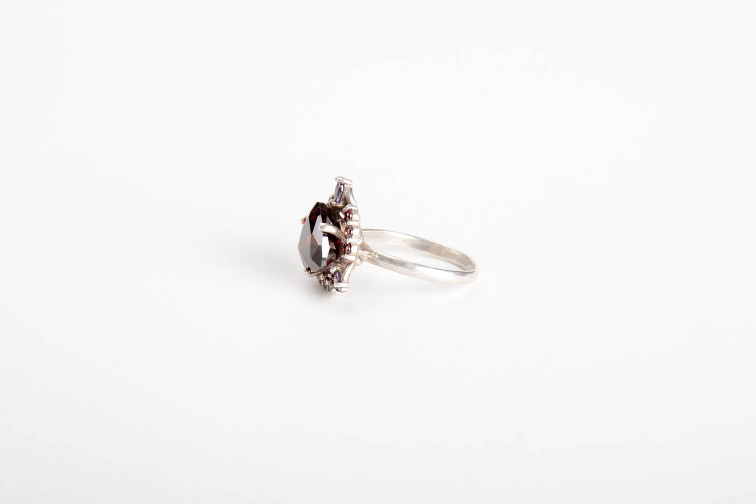 Кольцо из серебра украшение ручной работы женское кольцо элитная бижутерия фото 3