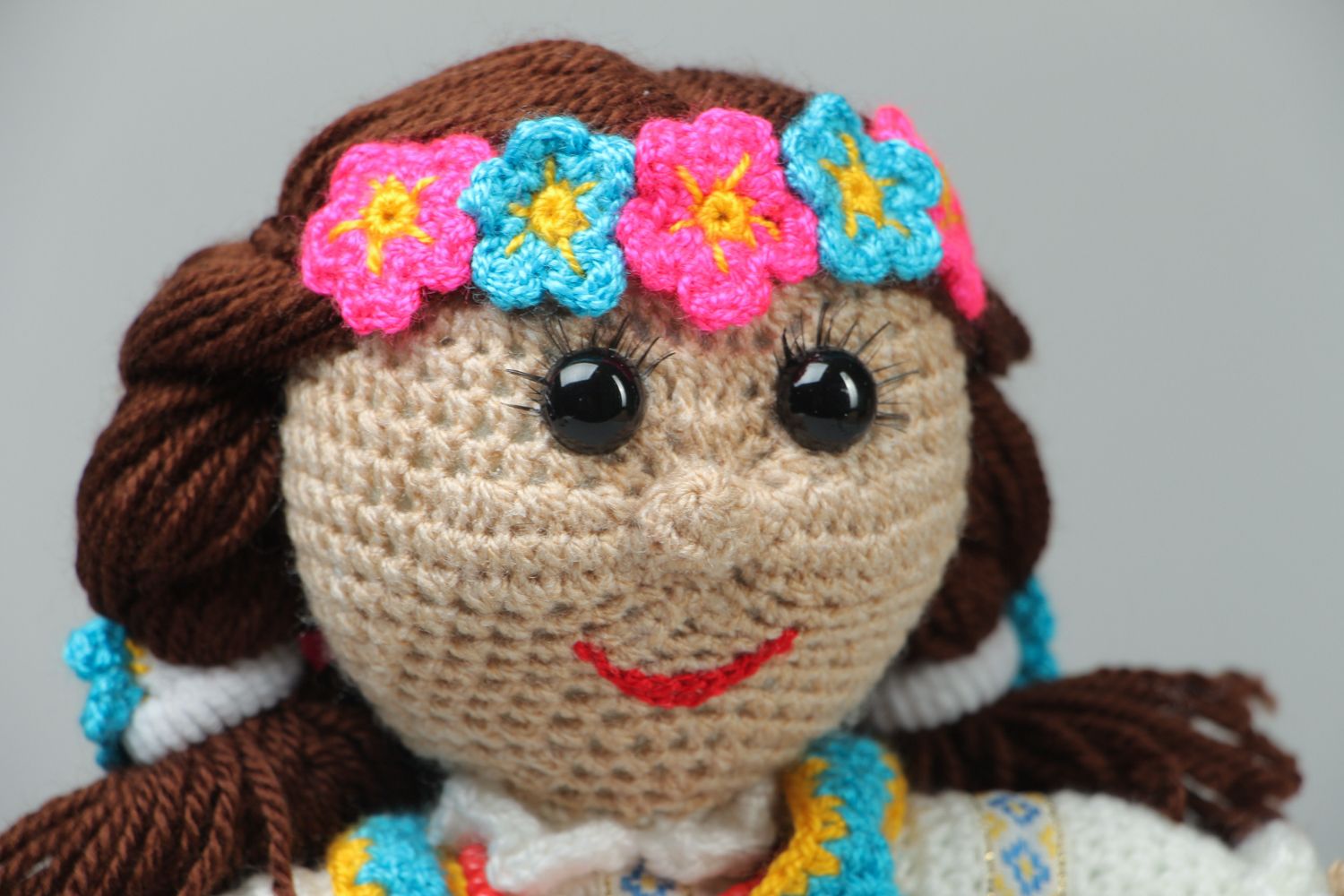 Handmade crochet soft doll photo 2