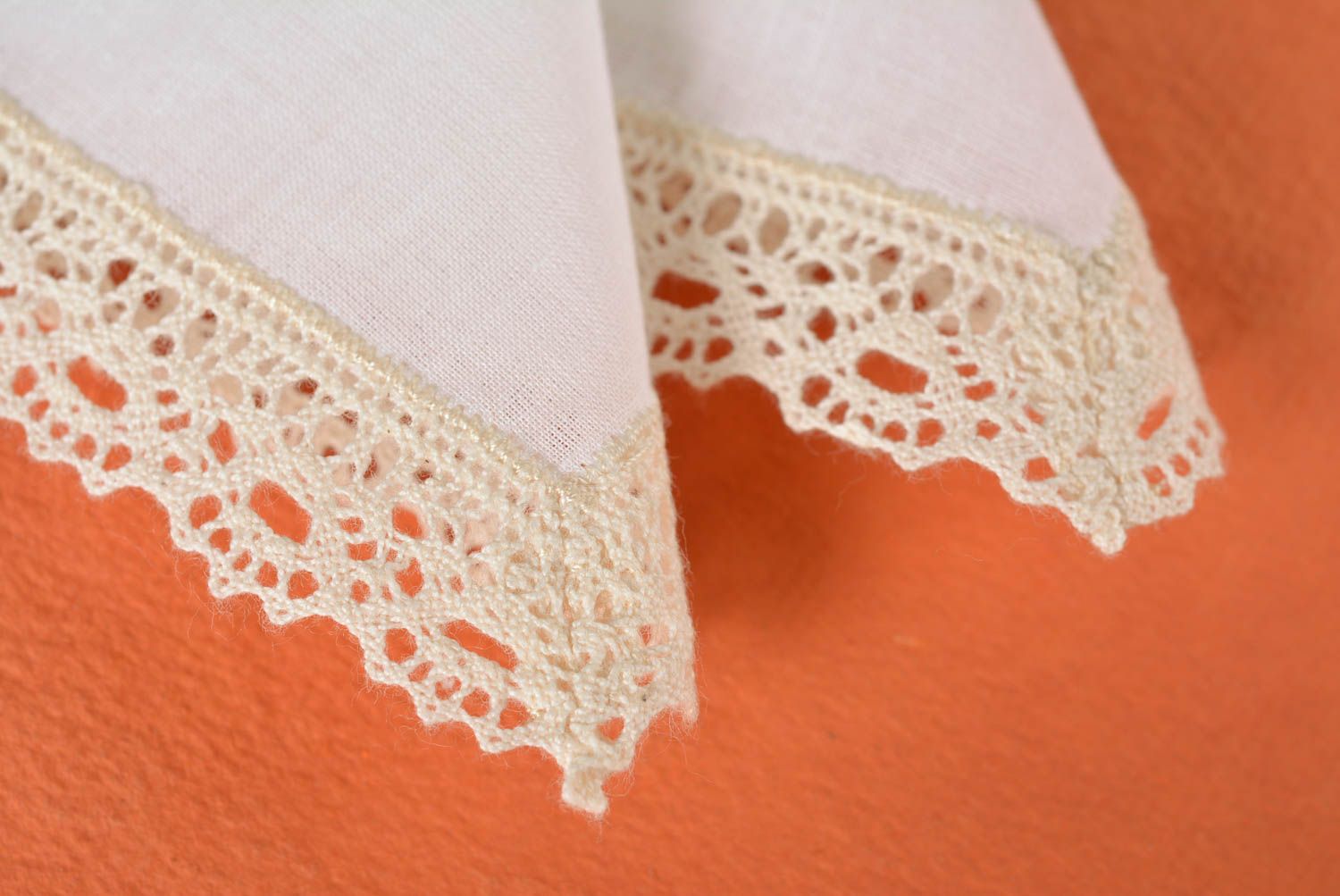 Handmade handkerchief designer handkerchief gift ideas lace handkerchief photo 5
