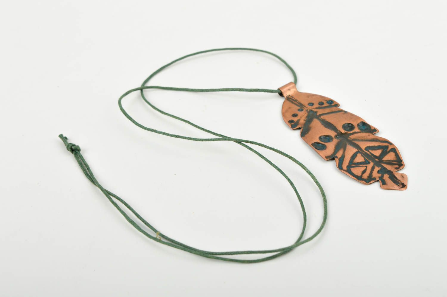 Female metal pendant unusual designer pendant handmade accessories for women photo 4