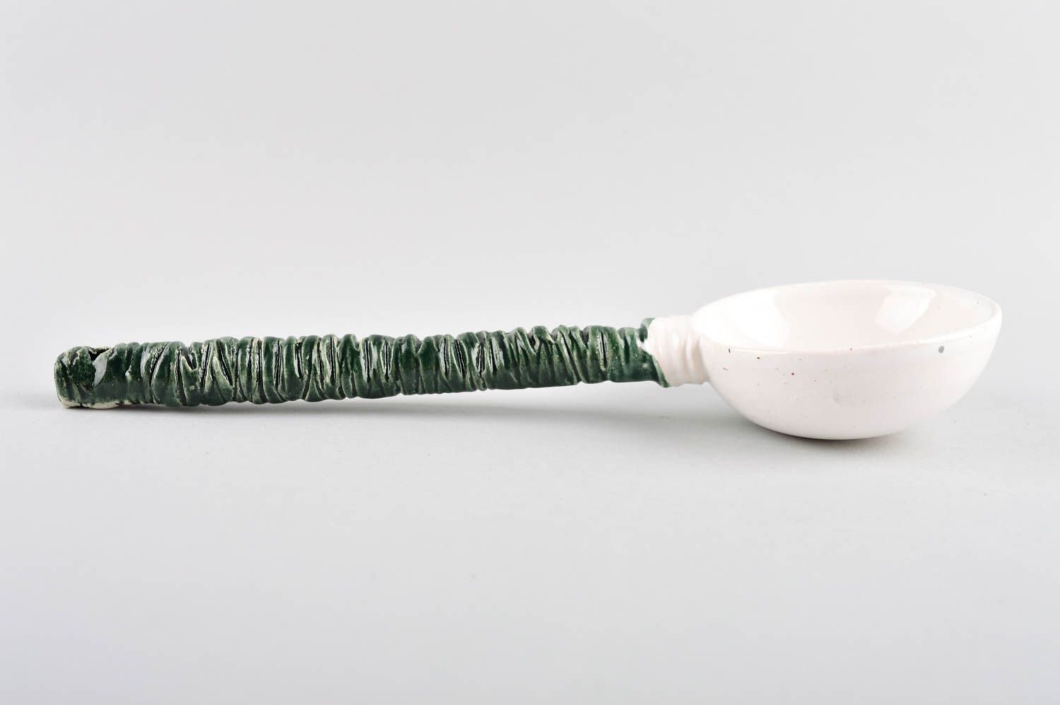 Handmade designer spoon unusual ceramic spoon unusual stylish kitchenware photo 3