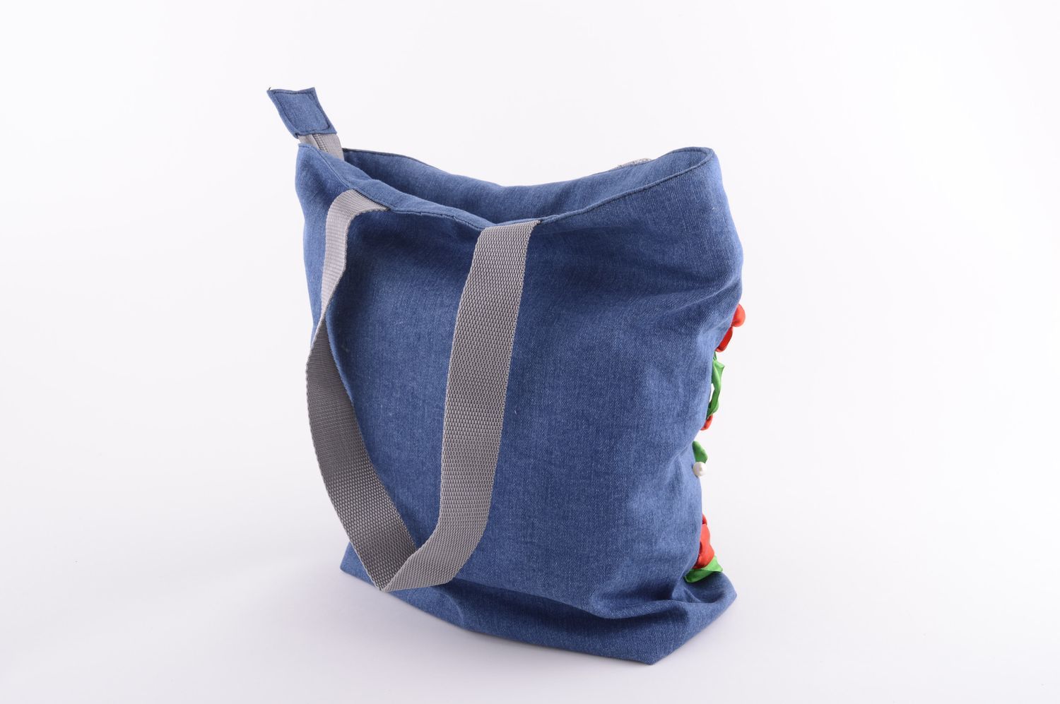 Handmade shoulder textile bag embroidered textile bag stylish designer bag photo 2