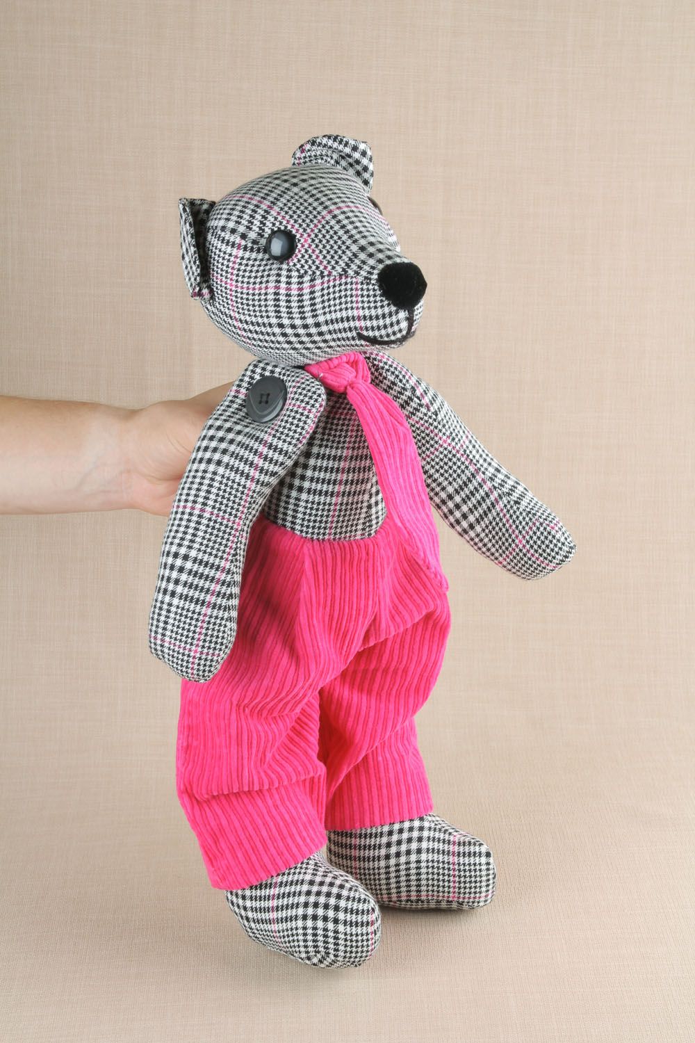 Мягкая игрушка Медведь в розовых штанах фото 5