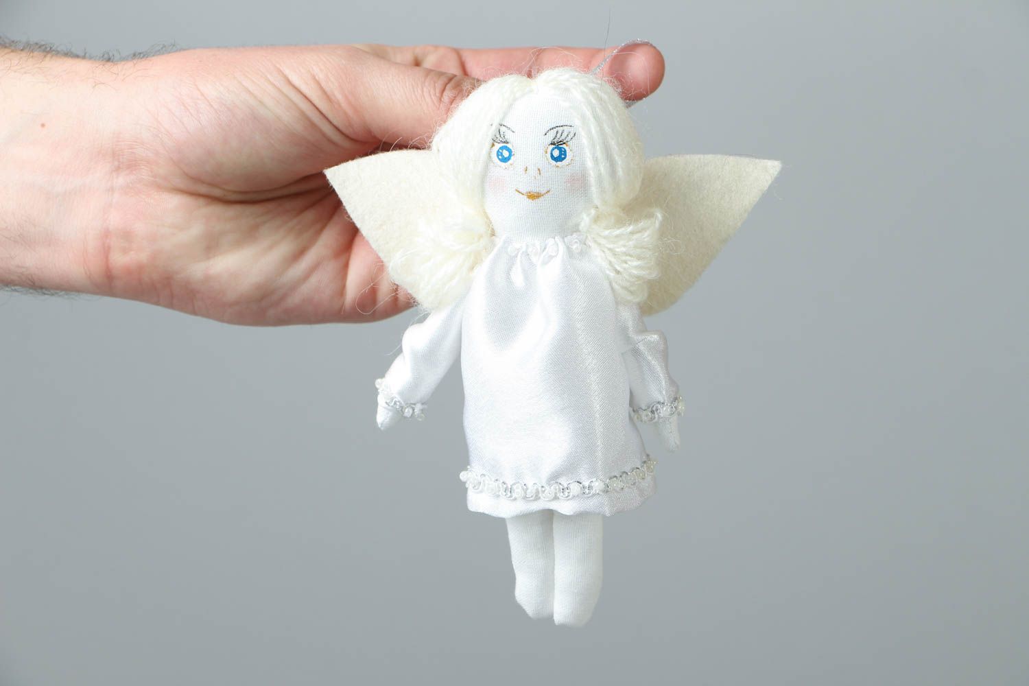 Интерьерная игрушка из ткани Ангелок фото 4