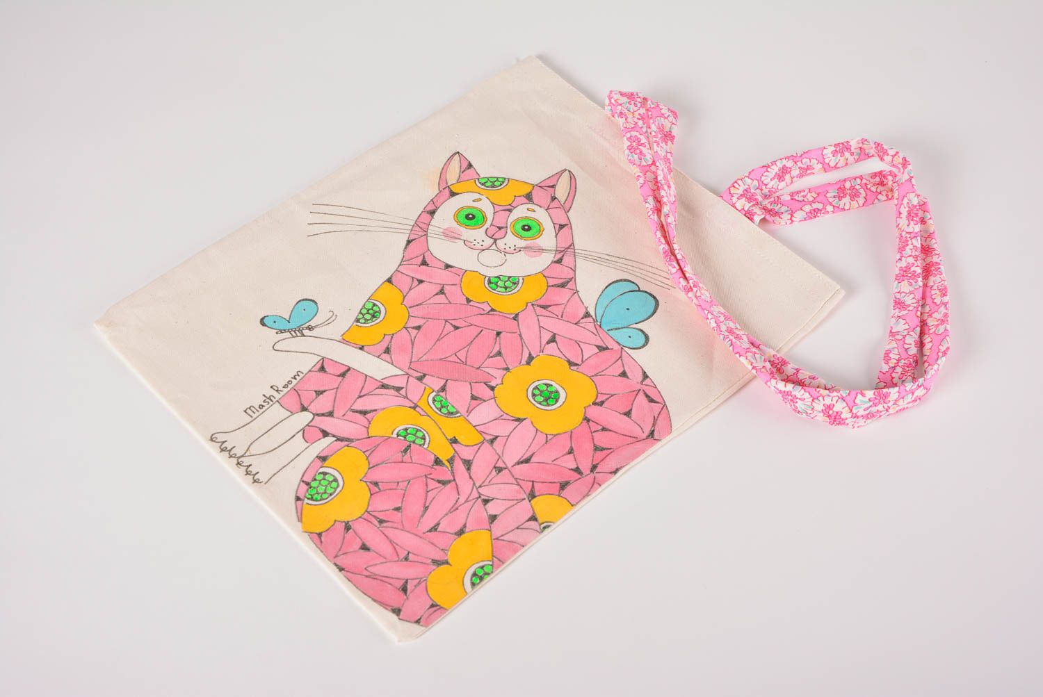 Handmade Stoff Tragetasche Designer Tasche Damen Accessoire Stoff Tasche groß  foto 3