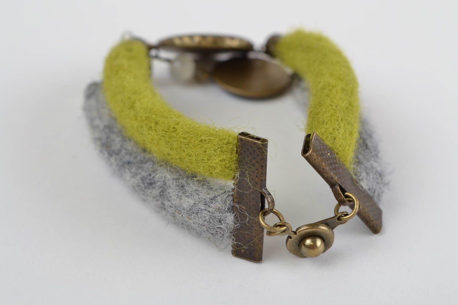 Handmade bracelet designer jewelry felt wool bracelet for women gifts for her photo 10