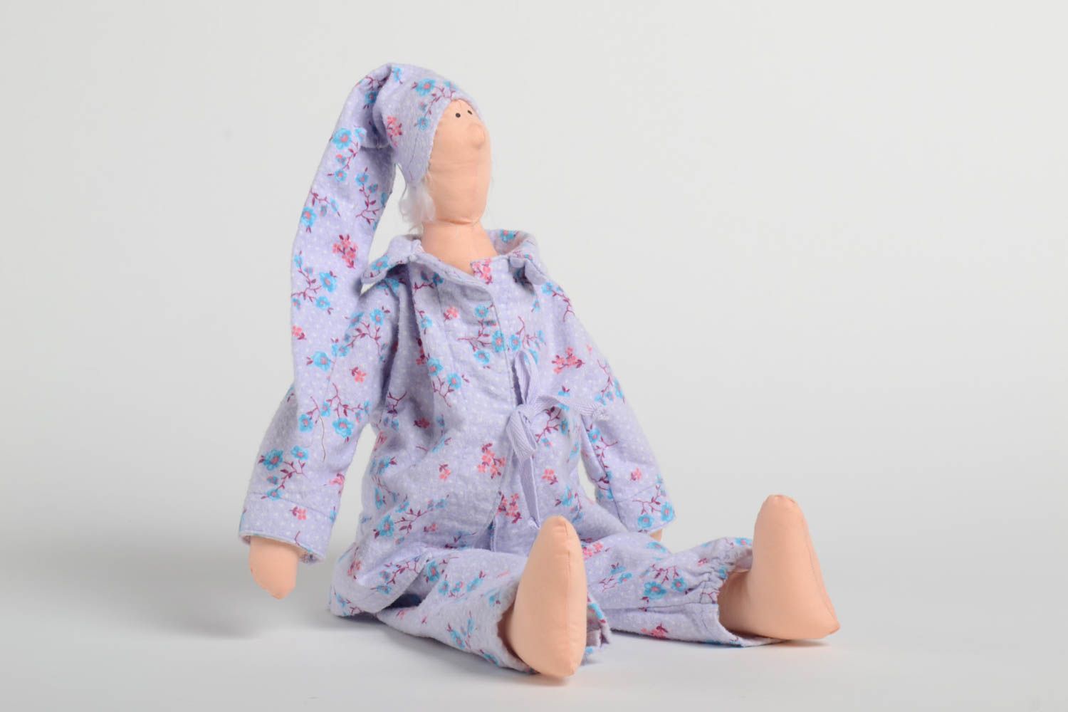 Handmade Stoff Puppe Kinder Spielzeug Geschenk Idee für Haus Dekor aus Baumwolle foto 2