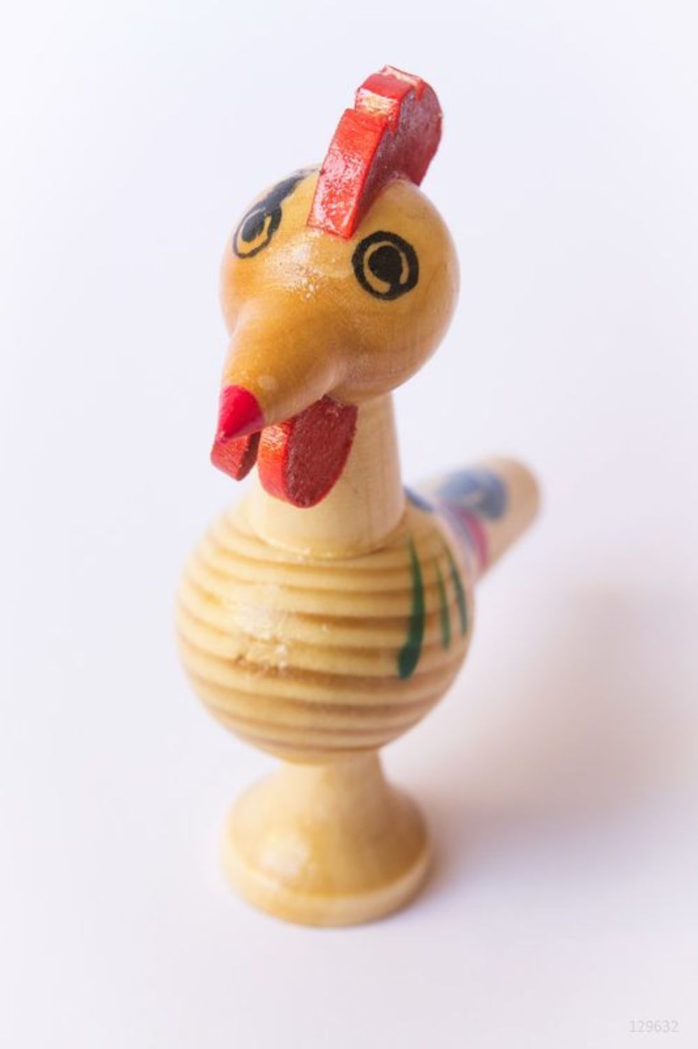 Wooden toy whistle Rooster photo 4