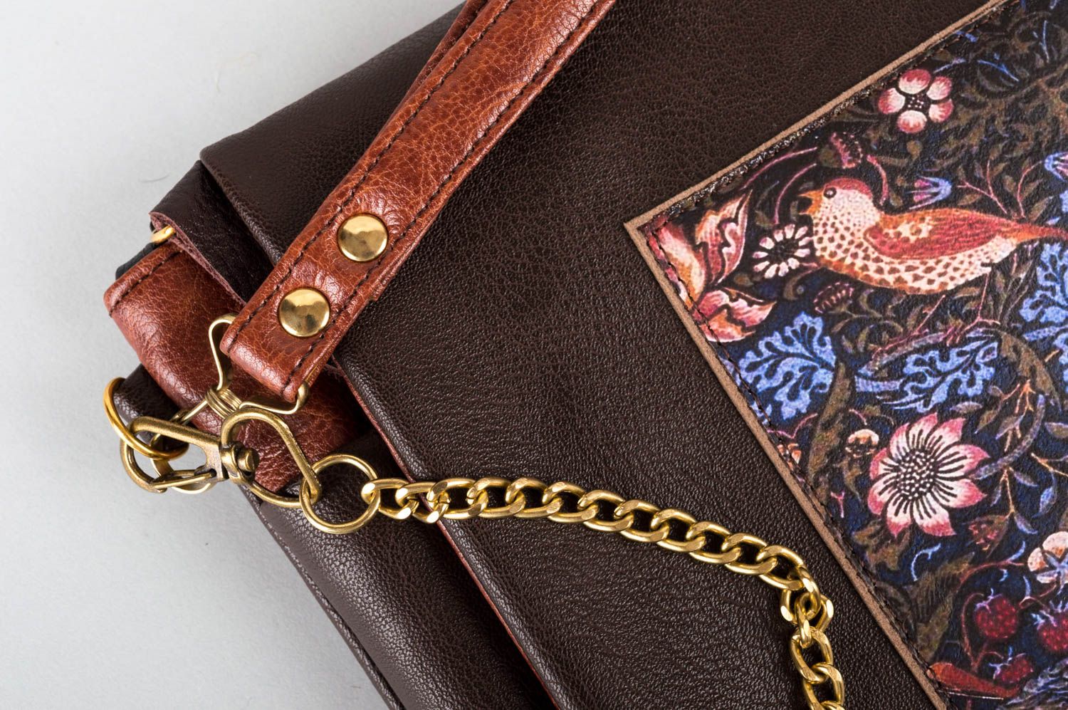 Bolso de cuero artificial artesanal accesorio para mujer regalo original foto 5
