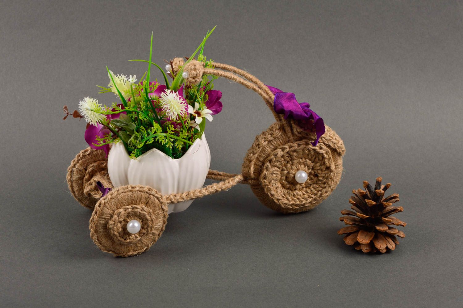Artificial interior decor handmade beautiful bouquet decorative accessories photo 1