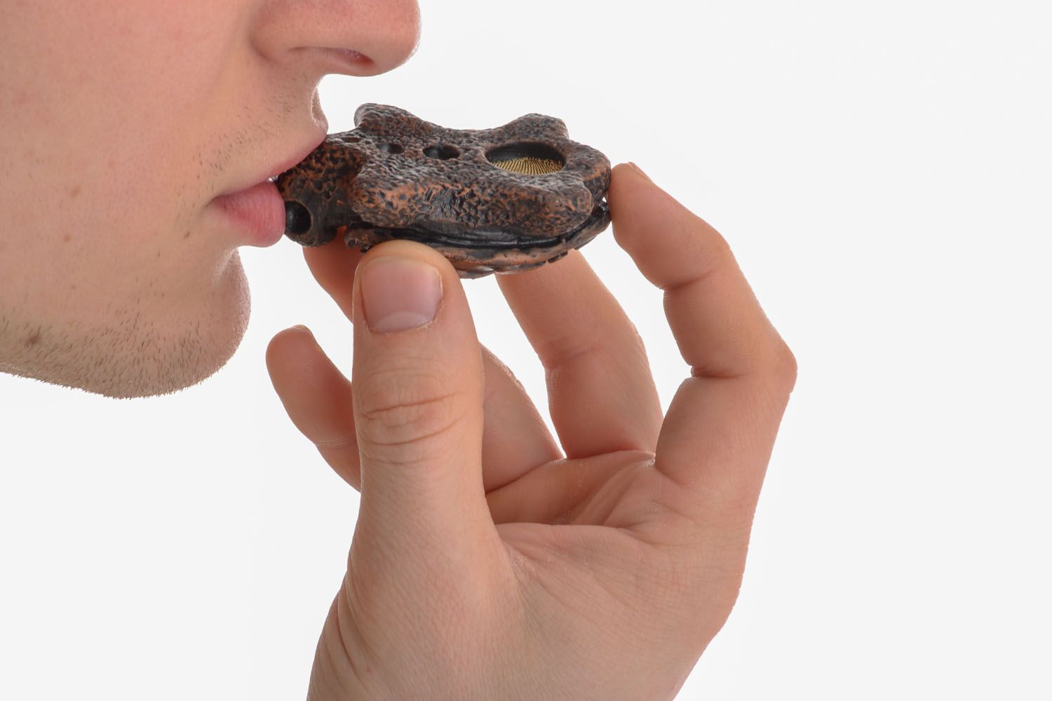 Pipa tartaruga fatta a mano di argilla oggetti da collezione pipa da fumare
 foto 5