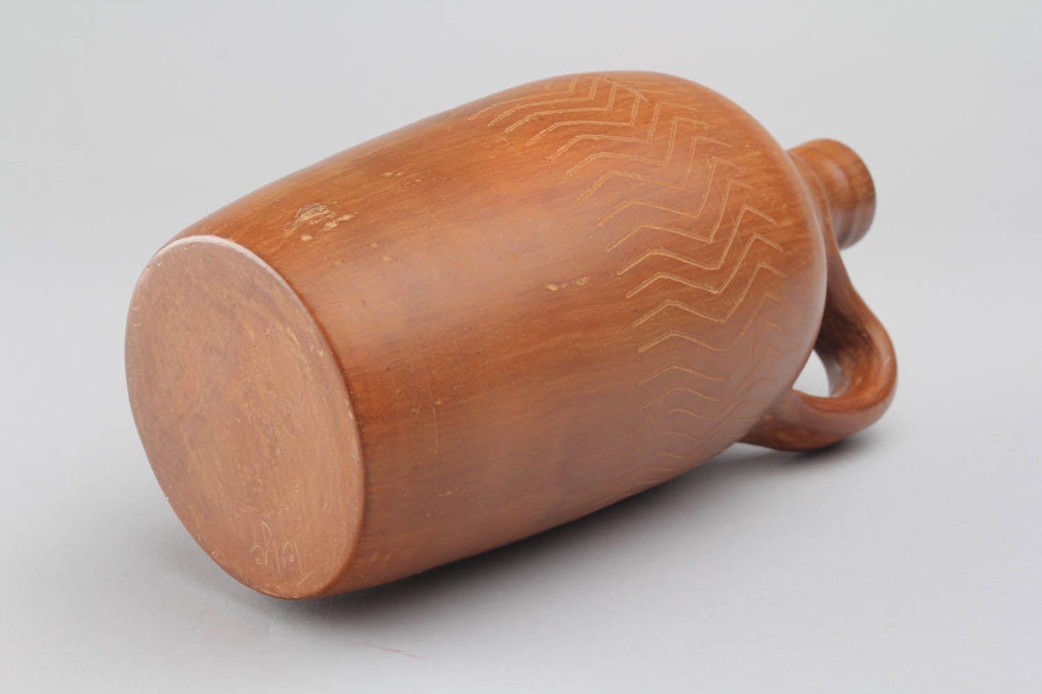 Garrafa de argila feita à mão louça de cerâmica decorativa artesanal foto 5